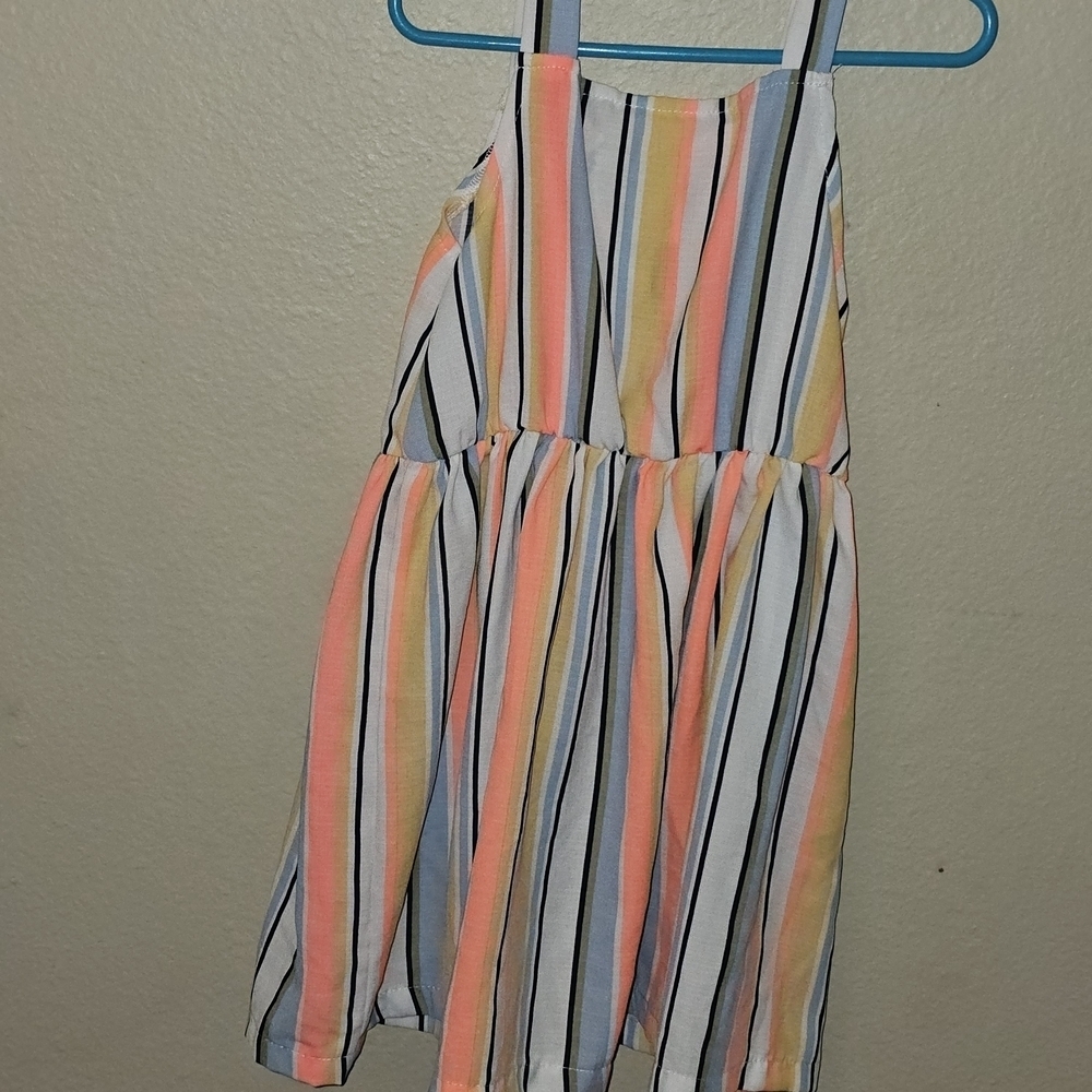 Little Lass Pink and Blue Dress - Picture 3 of 9